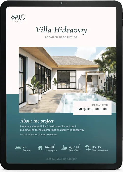 Hideaway Villa downloadable brochure